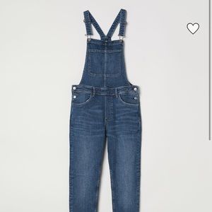 Denim overall bibs